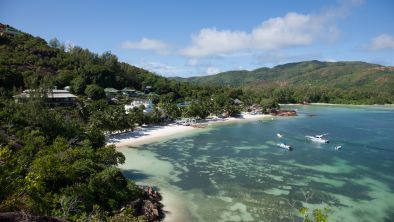 Strand Anse Gouvernement Praslin Seychellen