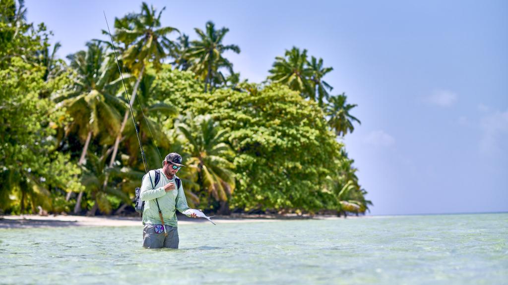 Fliegenfischen auf den äußeren Seychelleninseln Fliegenfischen auf den äußeren Seychelleninseln