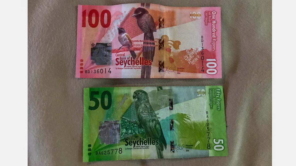 Seychellen-Rupie, 100 & 50 SCR Seychellen-Rupie, 100 & 50 SCR