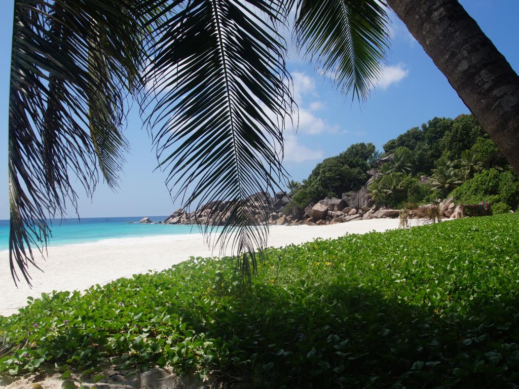 Strand auf La Digue