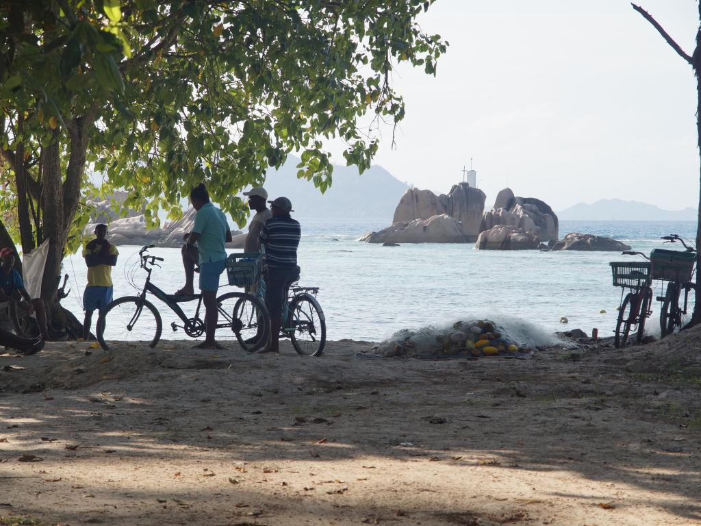 Strand auf La Digue