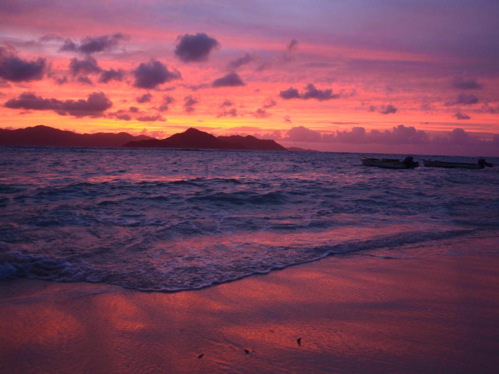 Sonnenuntergang La Digue