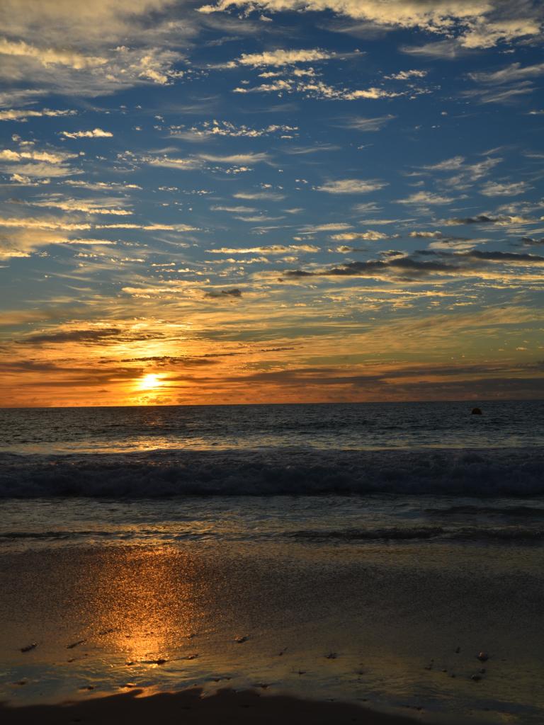 Sonnenuntergang Anse Lazio