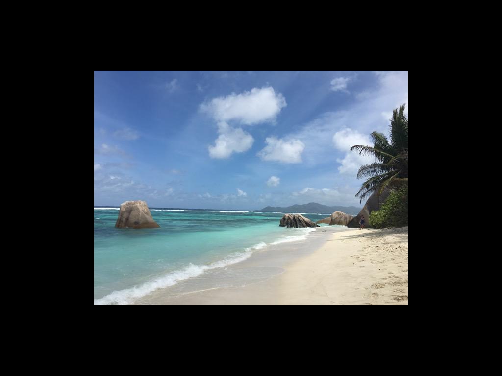 Am wohl bekanntesten Strand auf La Digue: Anse Source d’Argent