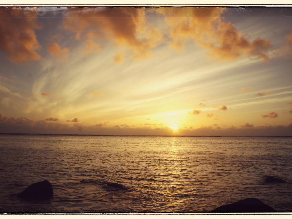 Sonnenaufgang vor unserer Villa La Mer