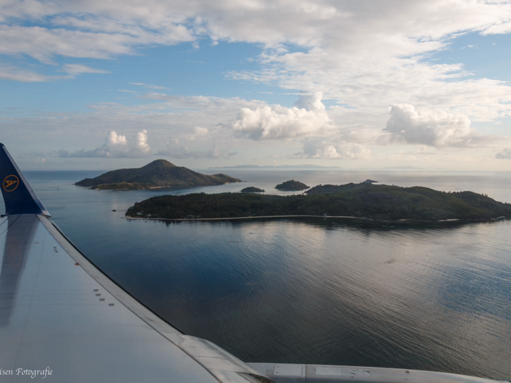 Anflug auf die Seychellen