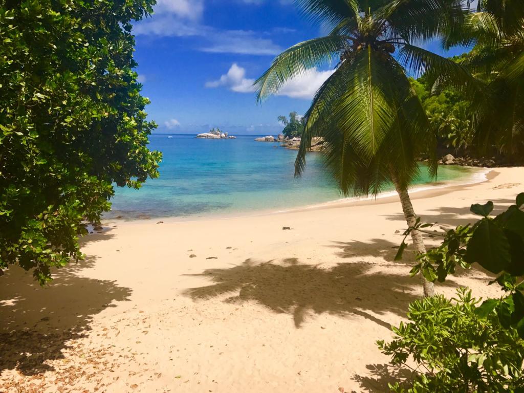 Aussicht Terrasse L`llot Beach Chalet Mahé