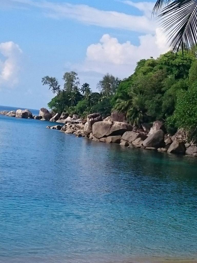 Aussicht Terrasse L`llot Beach Chalet Mahé