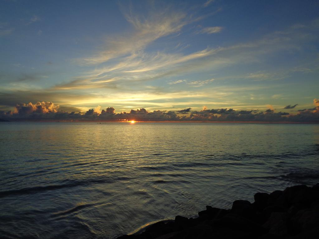 Ein Sonnenuntergang an der Anse Kerlan