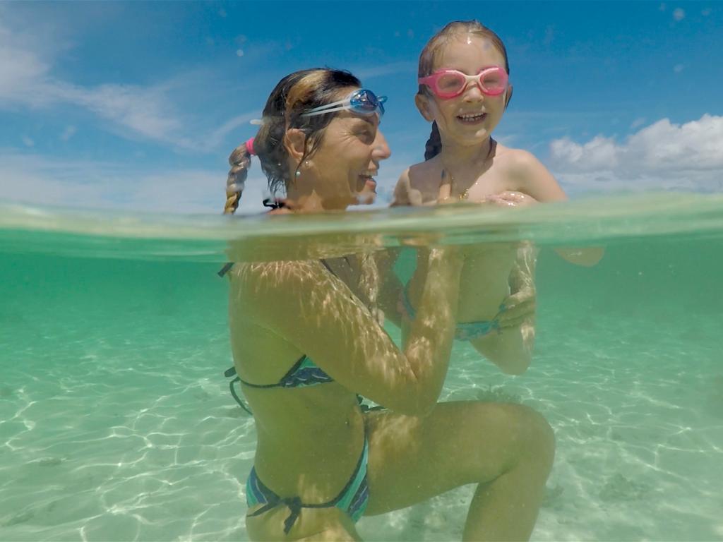 Nuoto ad Anse Source d'Argent