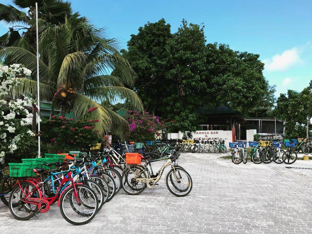 La Digue, Noleggio bici al porto