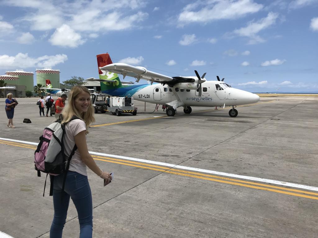 Auf dem Weg zum Flug von Mahé nach Praslin