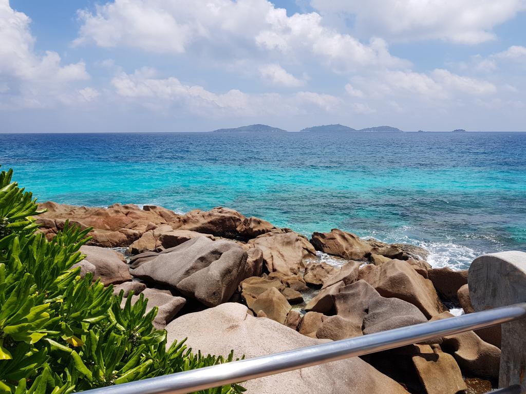 Ausblick auf die Anse Patates