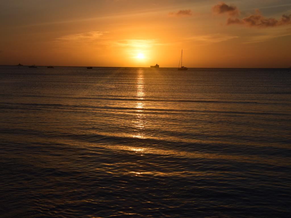 Sonnenuntergang an der Anse a la Mouche