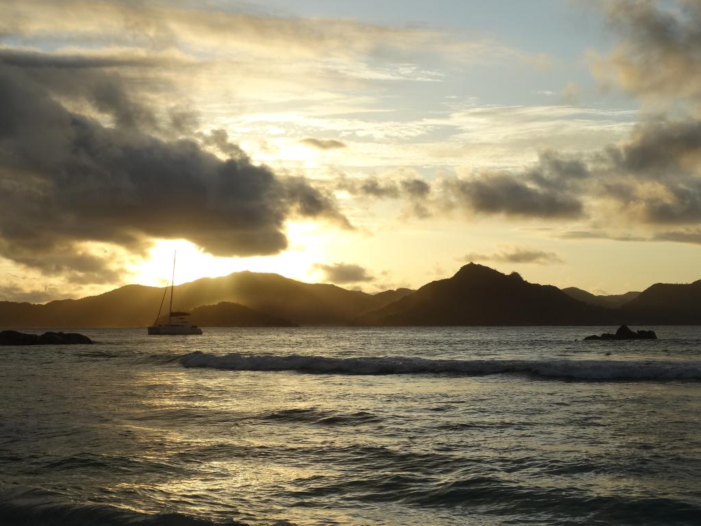 Sonnenuntergang auf La Digue