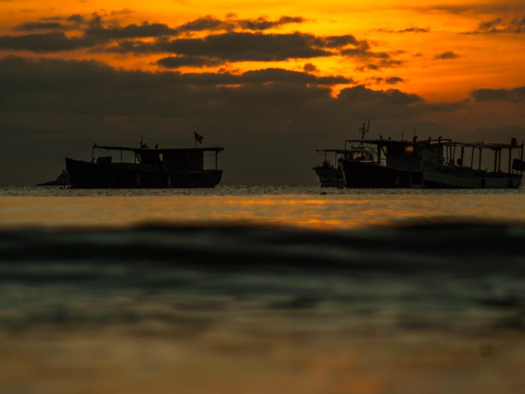 Sonnenuntergang auf Mahé