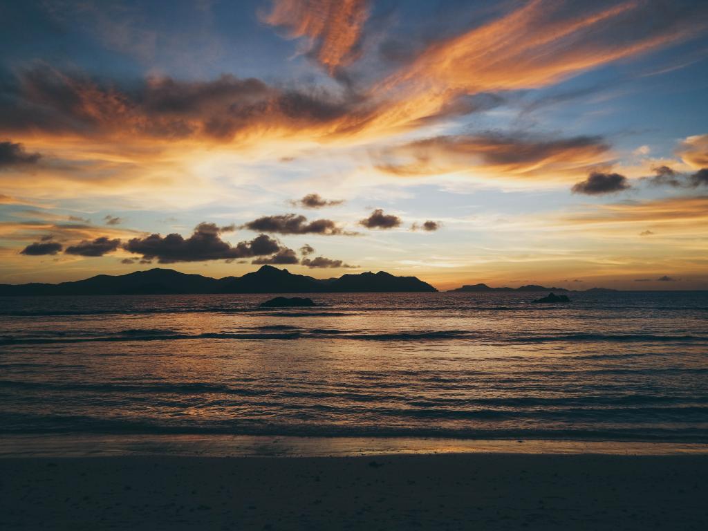 Sonnenuntergang an der Anse Severe