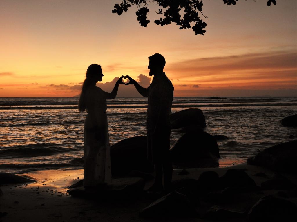 Sonnenuntergang auf Mahé