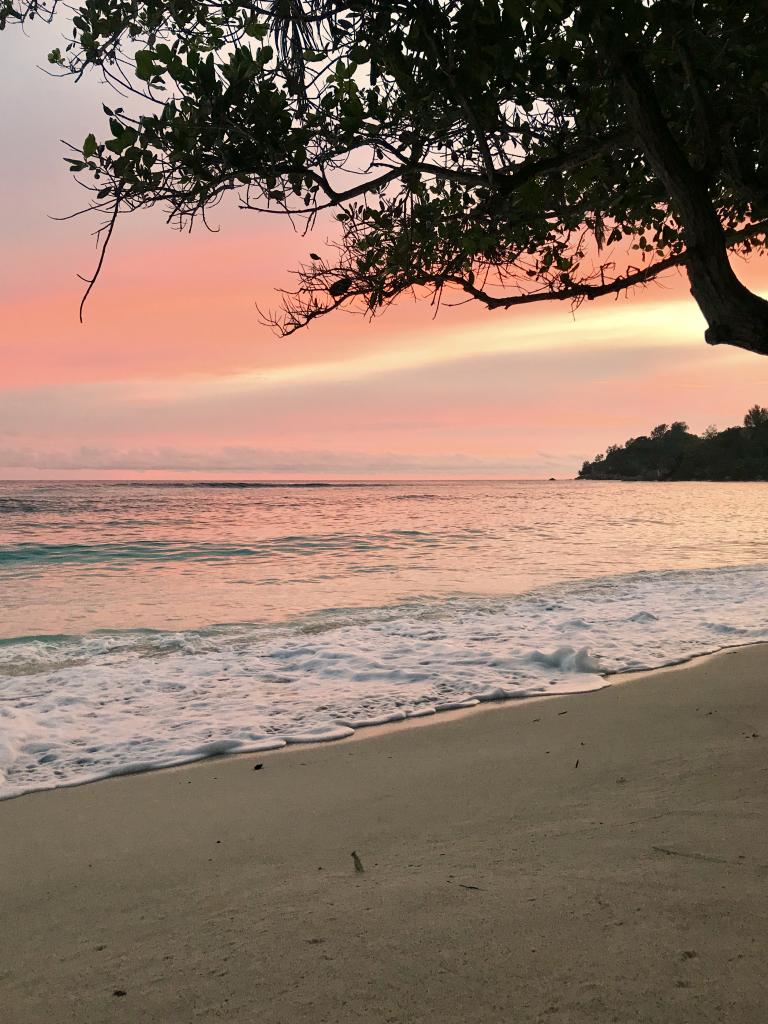 Sonnenuntergang auf Mahé