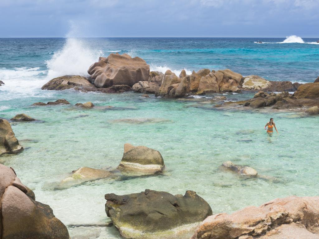 Naturpool der Anse Cocos