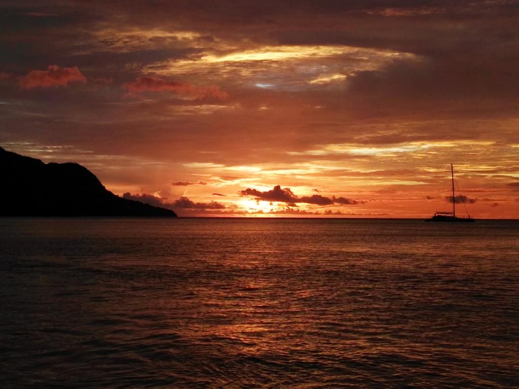 Sonnenuntergang am Beau Vallon