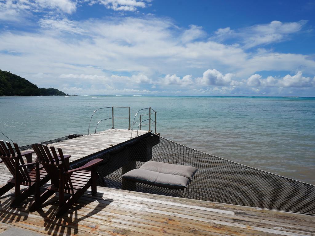 Relaxbereich mit Meerblick Coco de Mer  Praslin