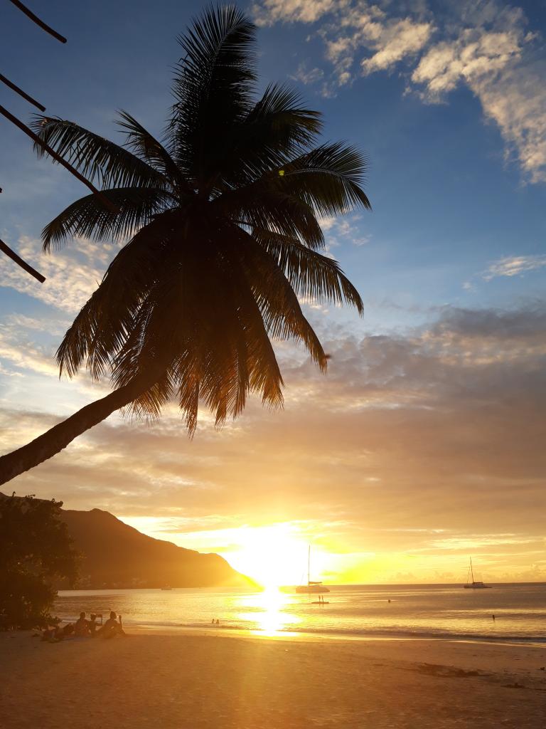 Sonnenuntergang auf Mahé