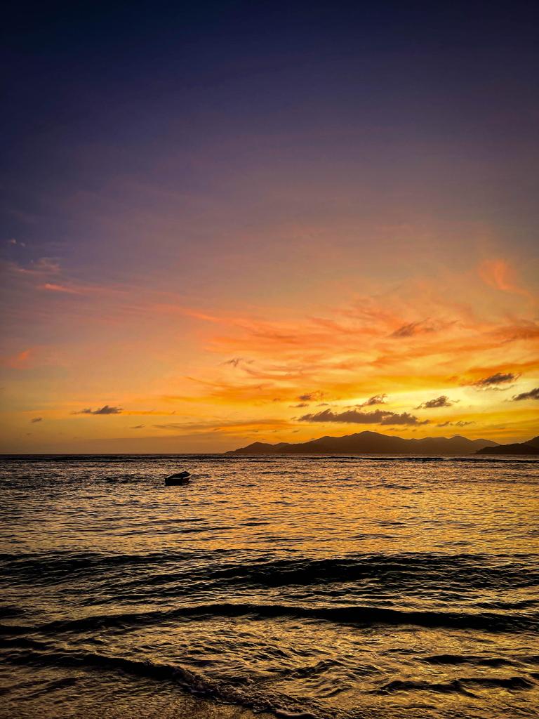 Sonnenuntergang auf La Digue