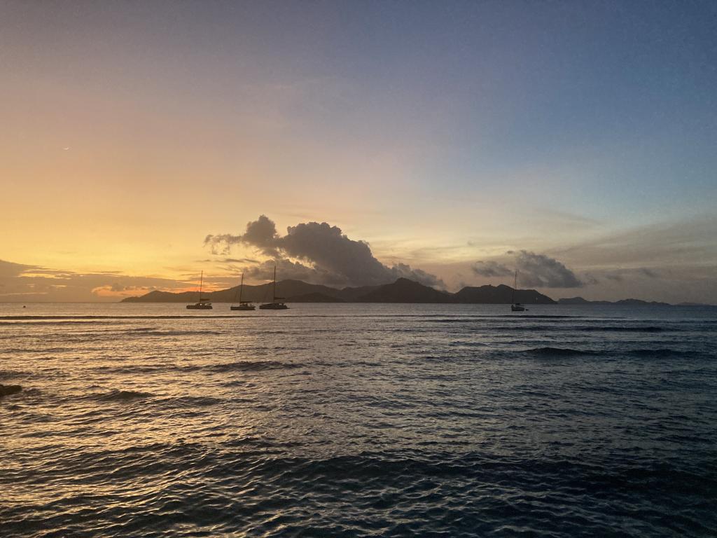 Sonnenuntergang auf La Digue