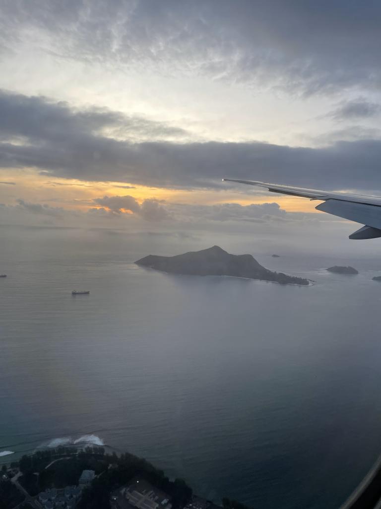 Anflug auf die Seychellen