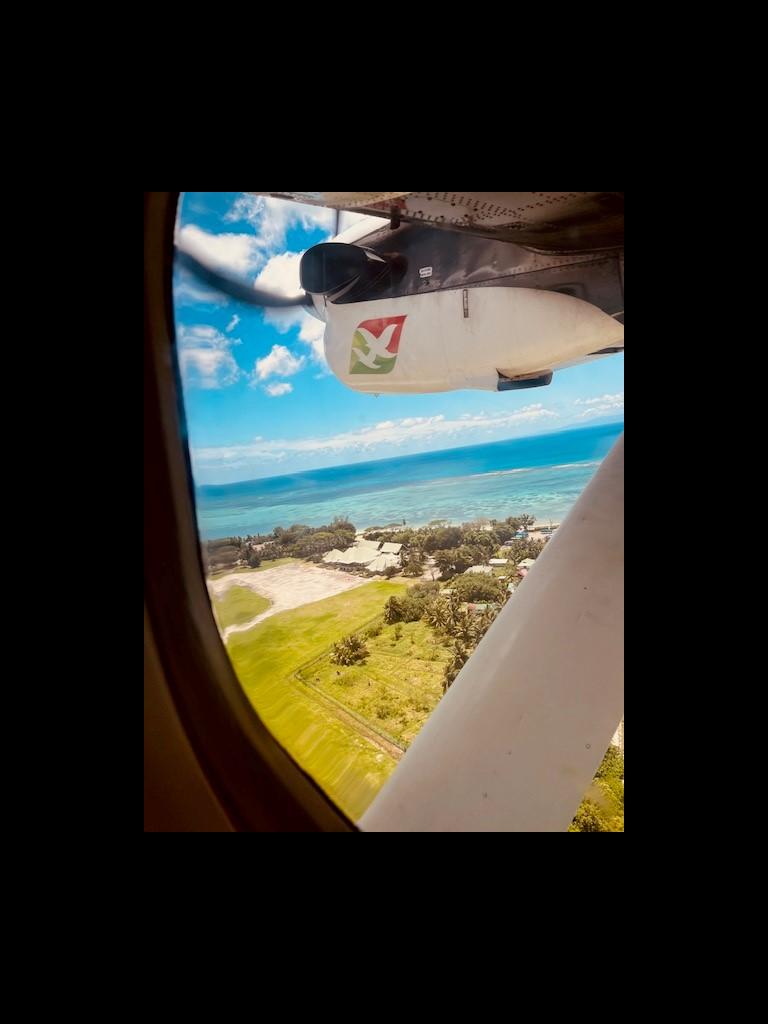 Anflug auf Praslin