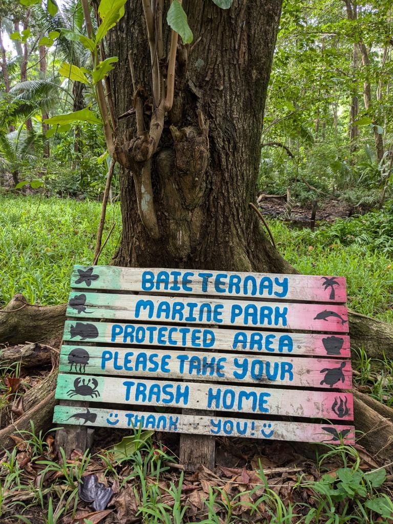 Baie Ternay: Sehr ruhig und abgelegen, es waren nur sehr wenige Besucher dort.  Tatsächlich gab es insgesamt auf den Seychellen recht wenig Müll in der Natur!