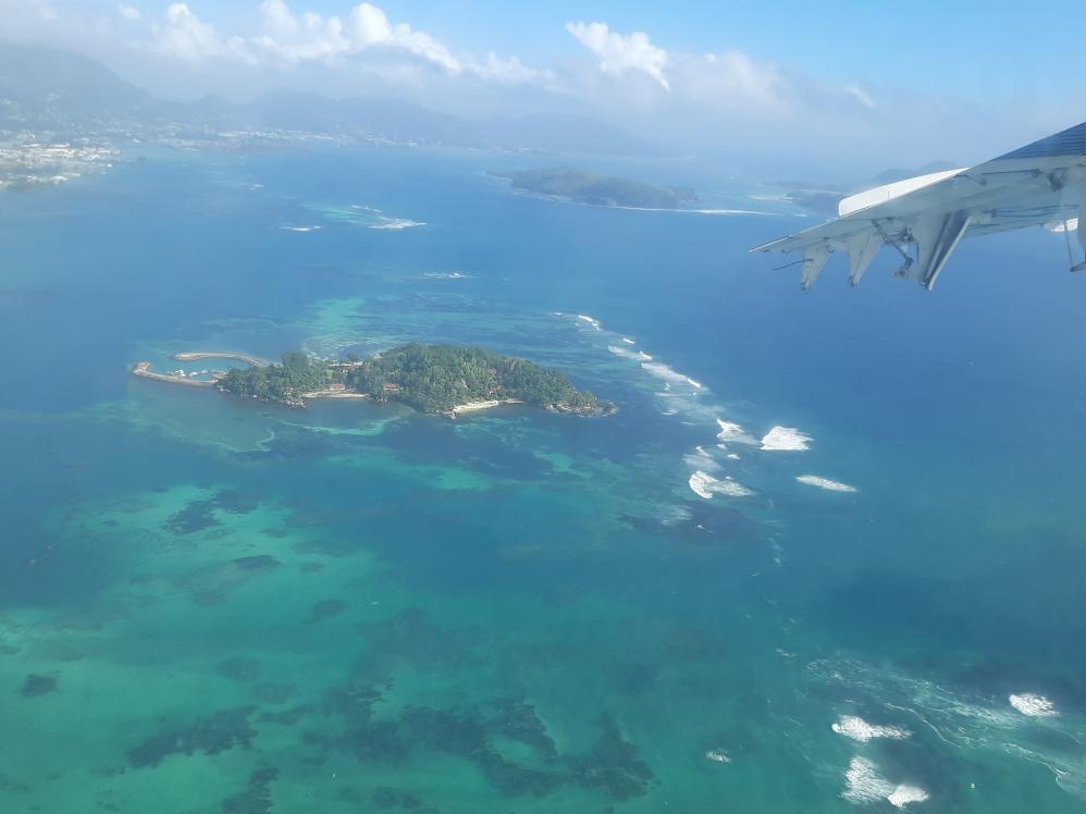 Ausblick aus dem Flugzeug