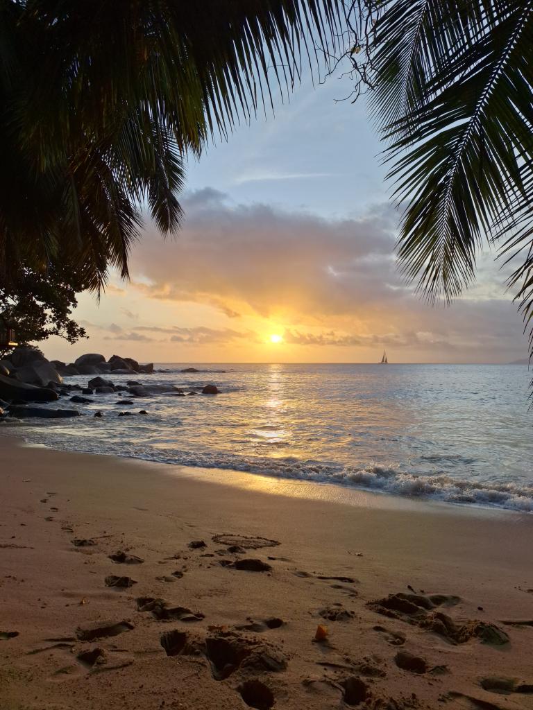 Mahe, Bliss Hotel Sonnenuntergang