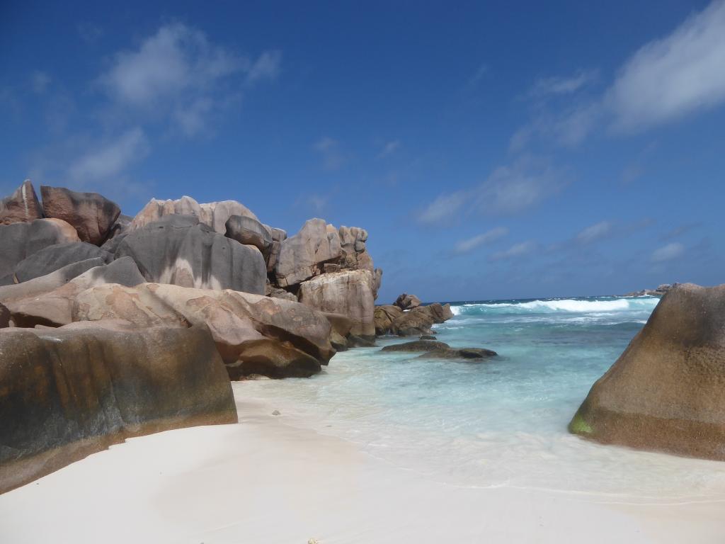 Am Anse Cocos auf La Digue.