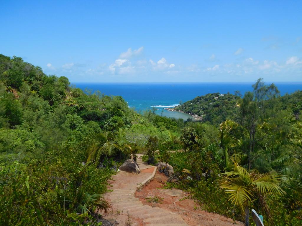 Praslin, Aussicht Fond Ferdinand Naturpark