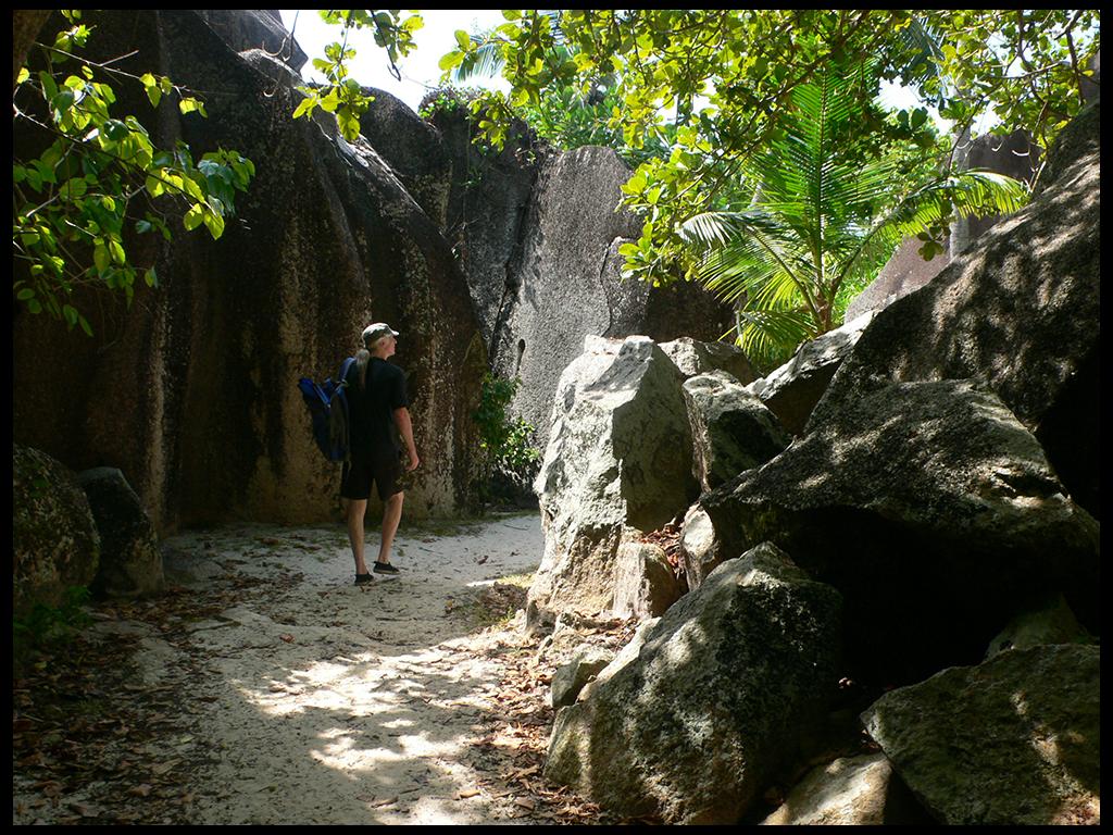 Wanderung auf La Digue