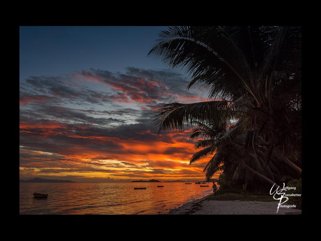 Sonnenuntergang Grand Anse - Praslin