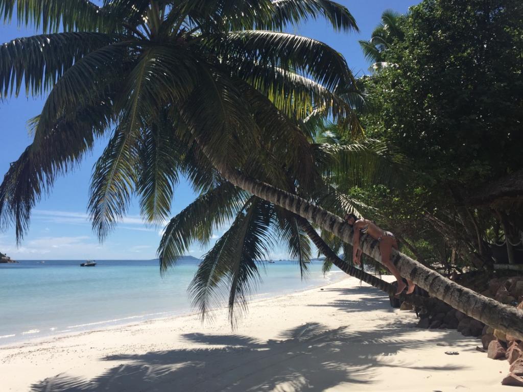 Hanging around am Cote d’Or Beach  Praslin