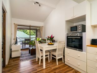 Chalet with garden view