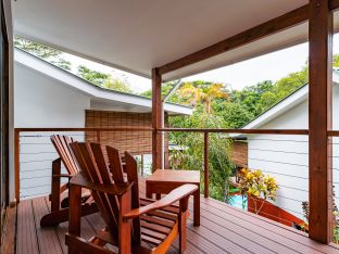 Chalet with garden view