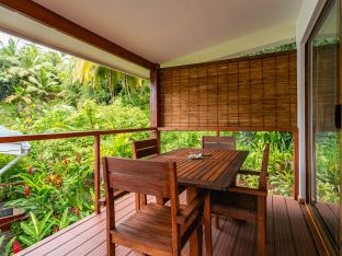 Chalet with garden view