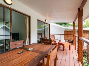 Chalet with garden view